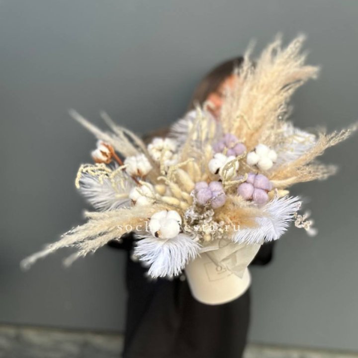 Авторский бокс с сухоцветами №3 в Балаково