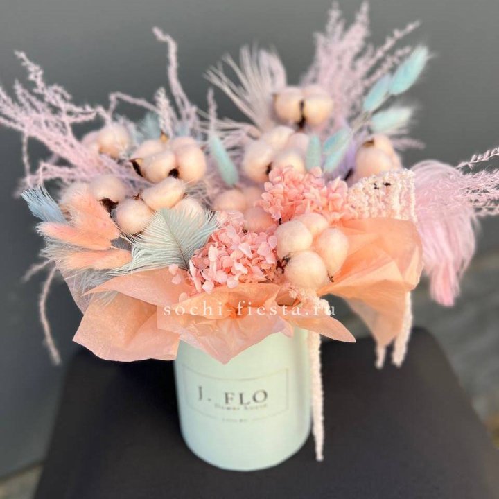 Авторский бокс с сухоцветами №3 в Балаково