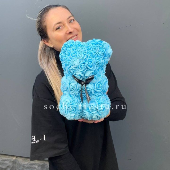 Игрушка медведь голубая в Балаково