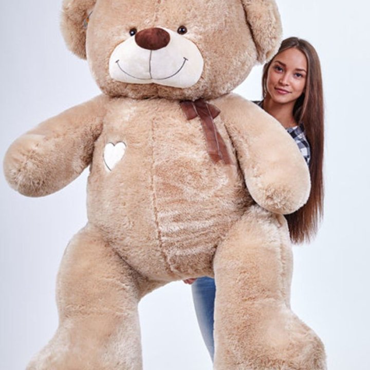 Бурый плюшевый мишка большой в Балаково