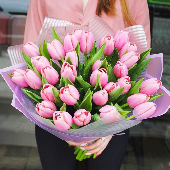 25 тюльпанов "Айс крем" в Балаково